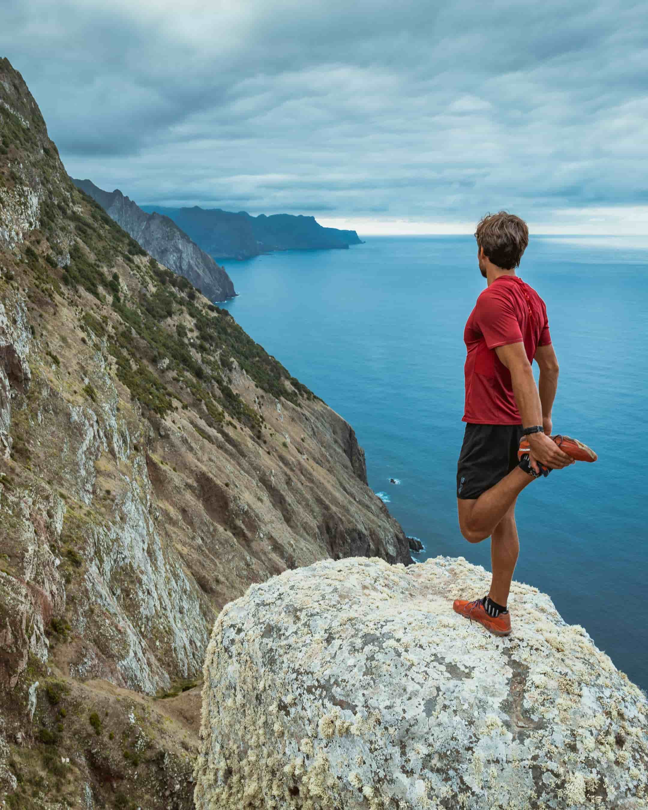 Photo d'une personne qui s'étire